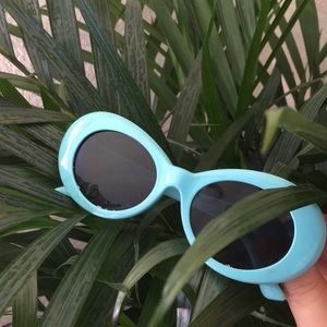 Blue clout goggles